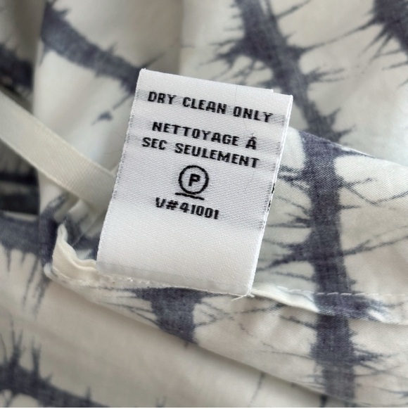 Diane Von Furstenberg Keoni Dress 4 Puff Sleeve Striped White Black - Picture 8 of 9